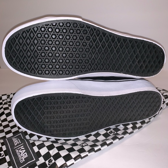 NWB Vans x Karl Lagerfeld SK8-Hi Laceless Black - Picture 7 of 8